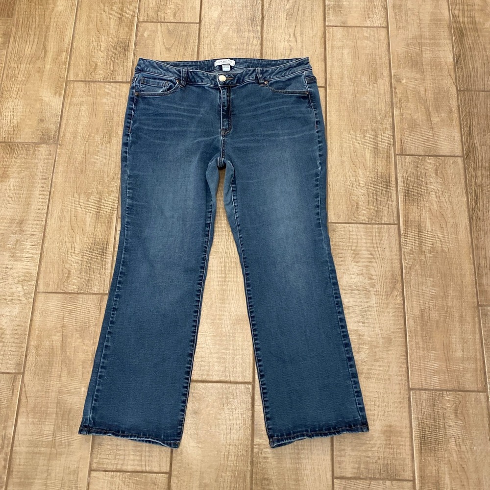 Lane Bryant Jeans 22S Plus Womens Bootcut Medium Wash Blue Stretch Denim Classic